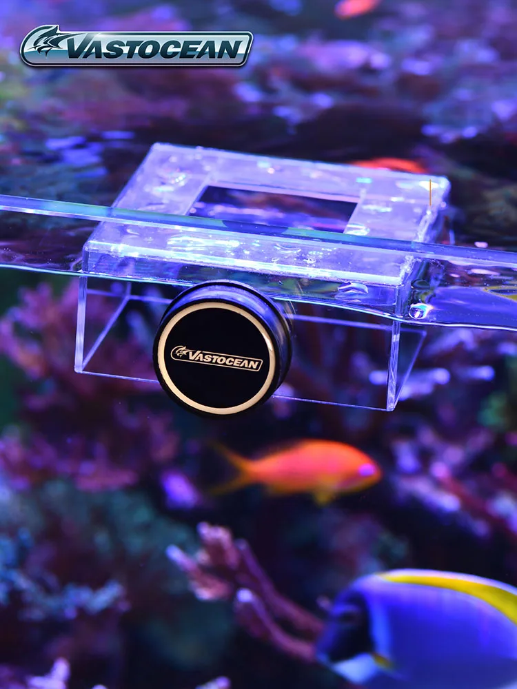 

VASTOCEAN Magnetic Acrylic Feeding Ring for Aquarium, Sticks to Glass to Prevent Fish Food Dispersion and Keep Tank Clean