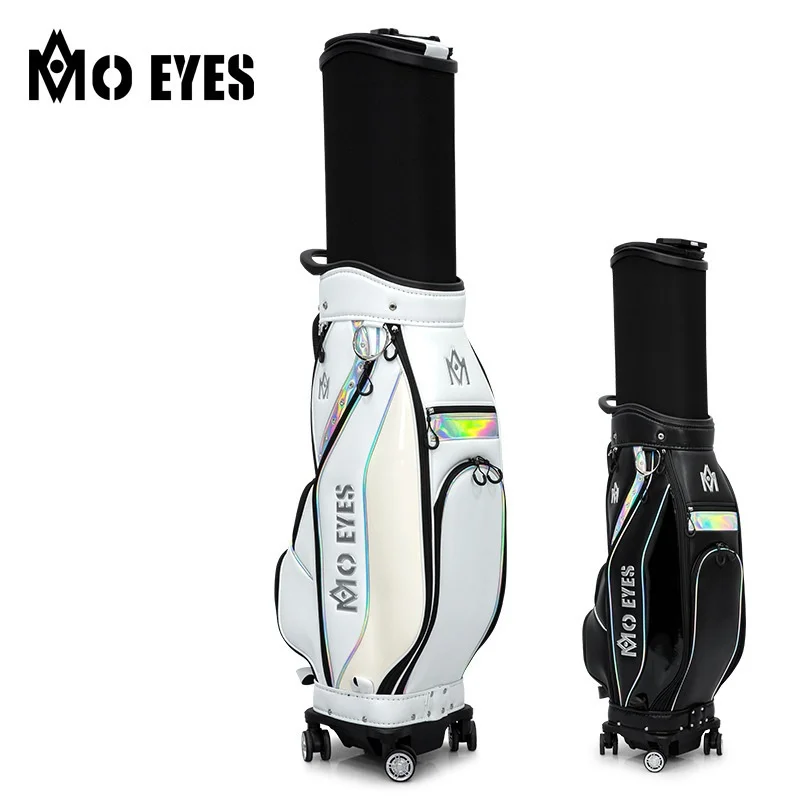 

PGM MO EYES New Golf Bag for Ladies: Stretchable Standard Four-Wheel Flat Push M22QB02