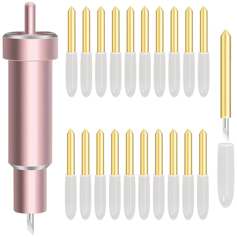 

21Pcs Deep Fine Point Blades+Housing,Deep Cut Blade And Housing,Replacement Blade For Cricut Maker 3/Maker/Explore 3