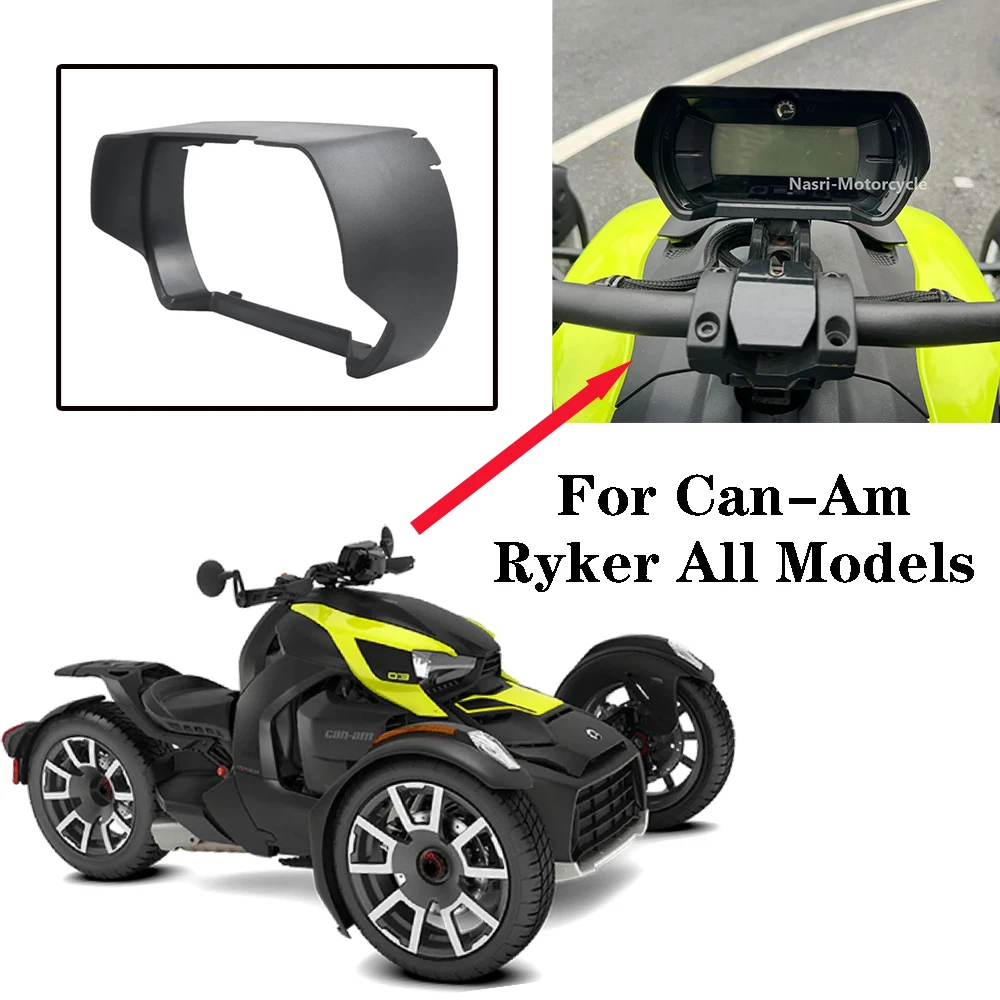 

Для Can-Am Ryker 600 900 Ace Rally Sport 2019-25, новый мотоциклетный инструмент, приборная панель, солнцезащитный козырек, антибликовая крышка, защита