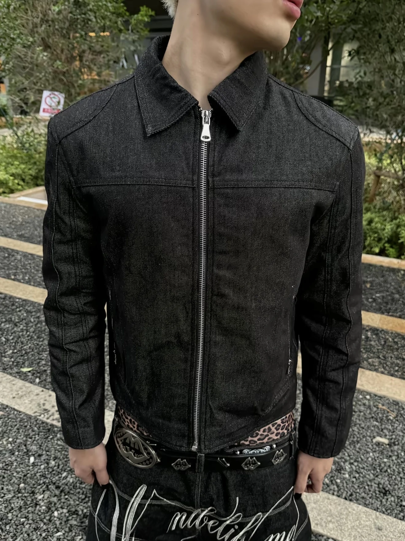 

Классическая американская уличная одежда с широкими плечами, мужская джинсовая куртка в стиле пэчворк, оригинальные джинсы, верхняя одежда для молодежи