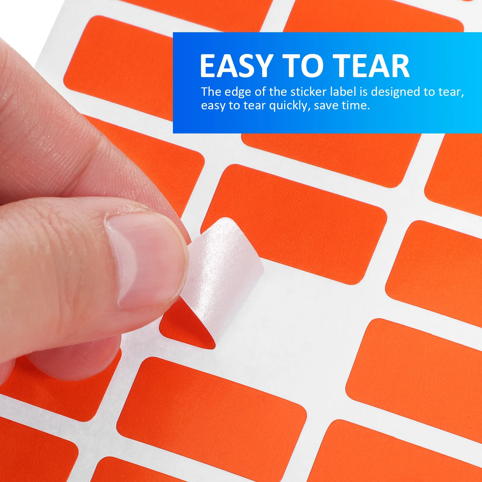 6Packs Colorful Label Stickers Variety Colors High Adhesion Writable Surface Office Home School Organization Marking