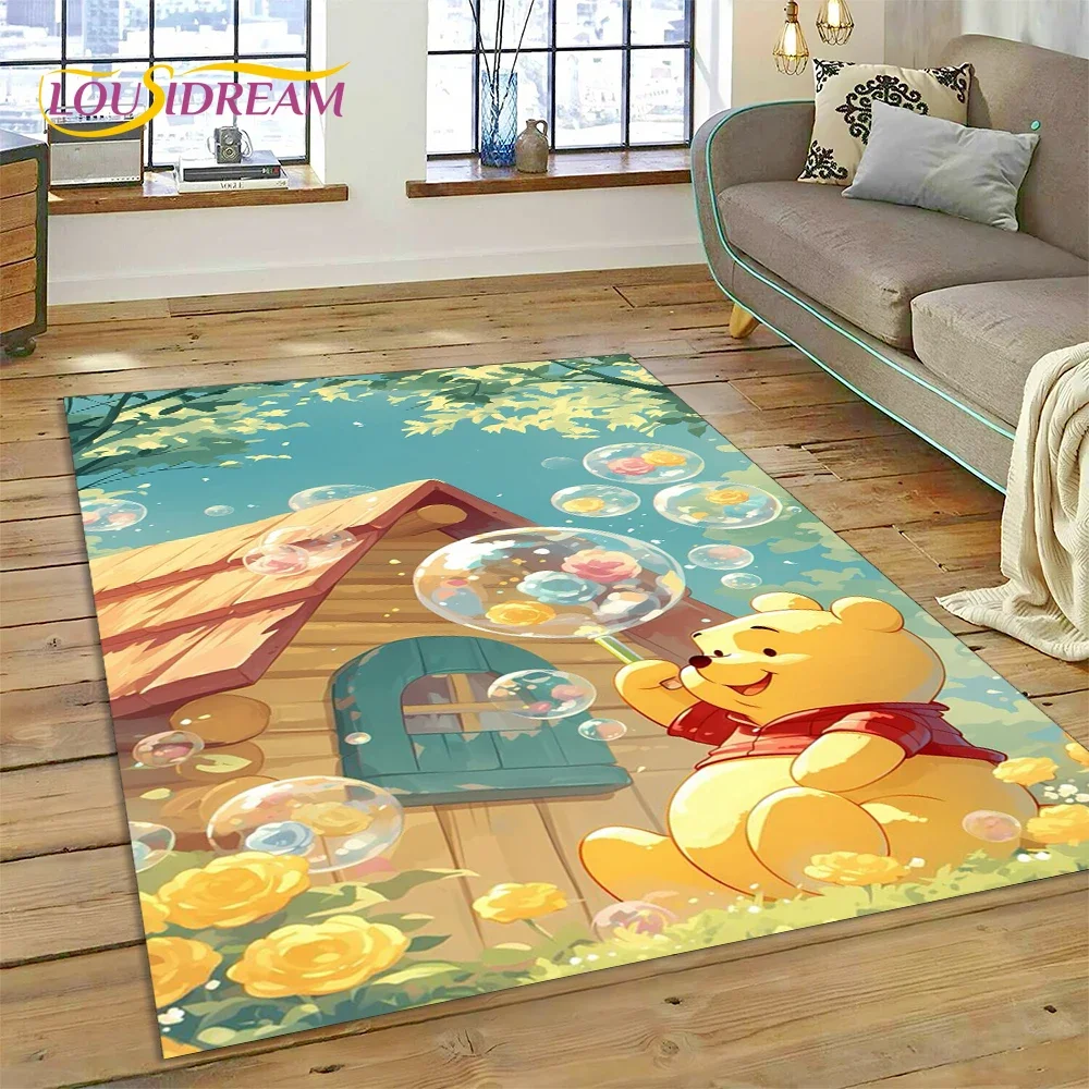 

27 Style Winnie Pooh Bear Cartoon Rug Carpet for Living Room Bedroom Home Decor,kids Play Non-slip Decoration for Sofa Doormat