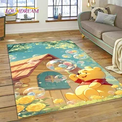 27 stile Winnie Pooh Bear Cartoon Tappeto per soggiorno Camera da letto Decorazioni per la casa, bambini Giocano Decorazione antiscivolo per divano Zerbino