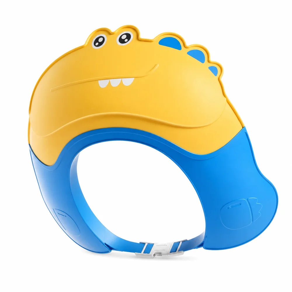 Baby Shower Cap Adjustable Silicone Waterproof Ear Protector Hair Wash Hat For Kids Toddler Bath Shampoo