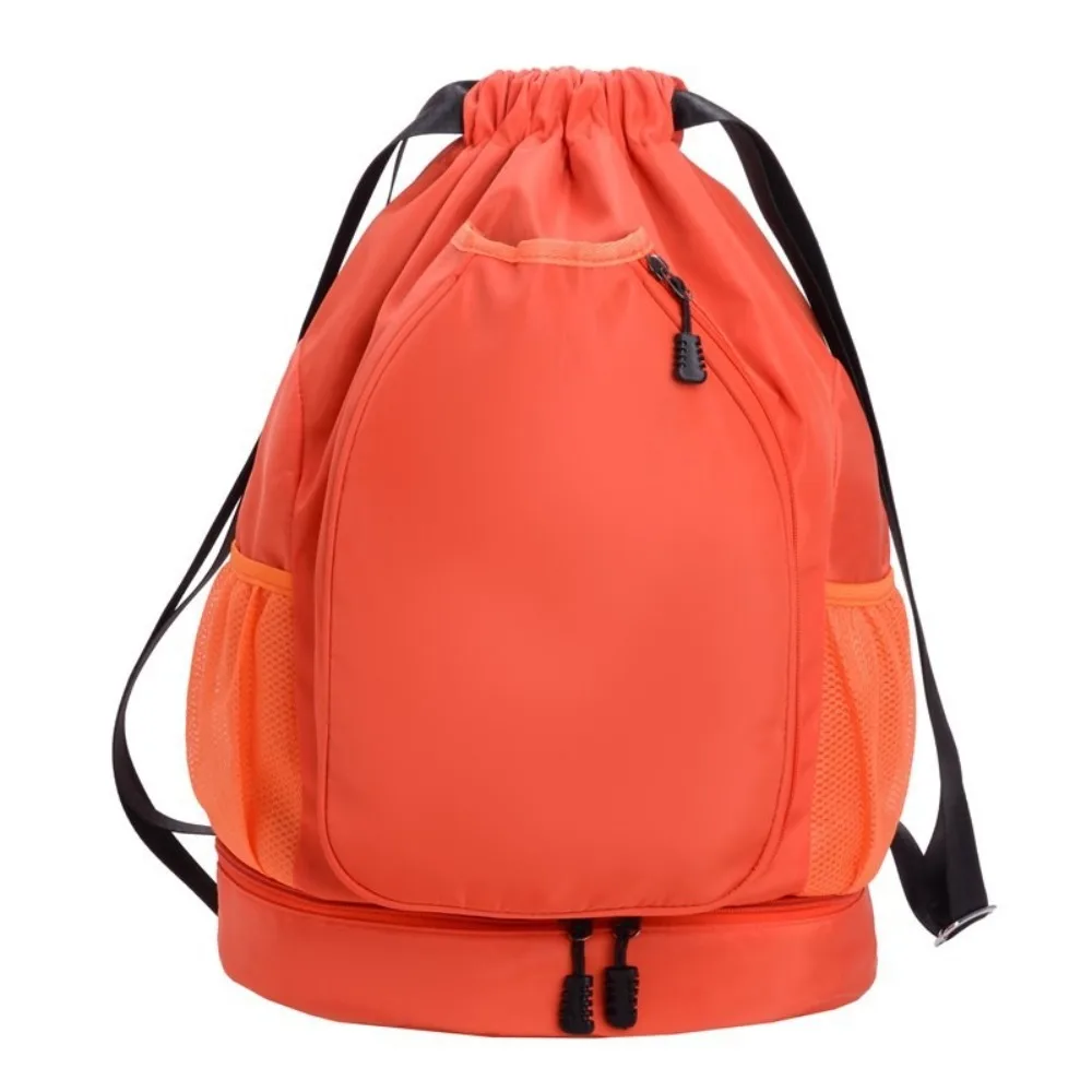 2 Rackets Tennis Racket Backpack with Shoes Pocket Waterproof Gym Pack Large Capacity Adjustable Strap Drawstring Fitness Bag
