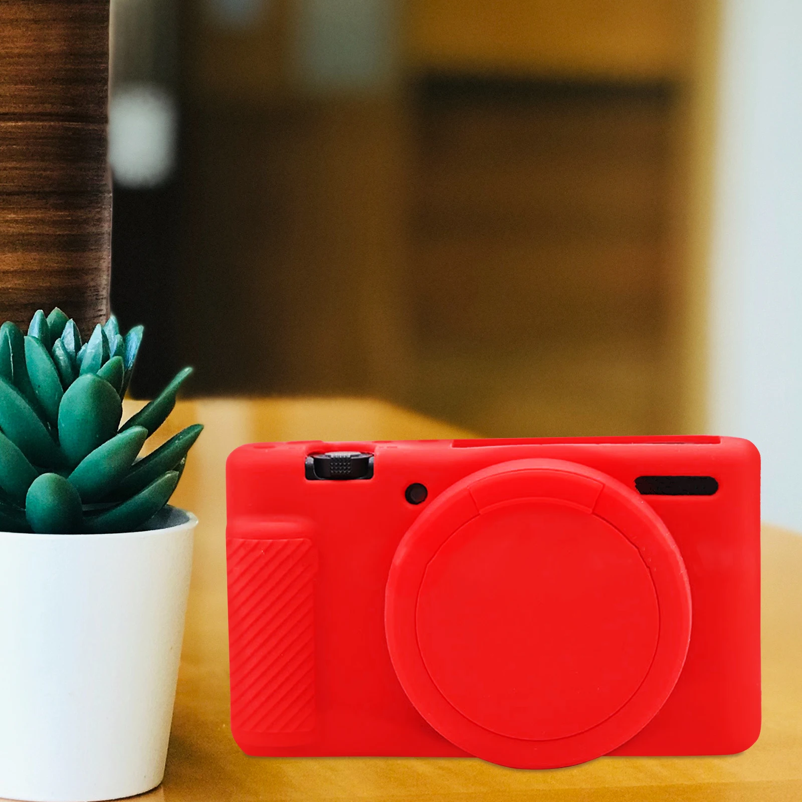 

Silicone Protector Red Absorbing Drop Prevention Durable Long Lasting Easy Install Remove Camera Protective