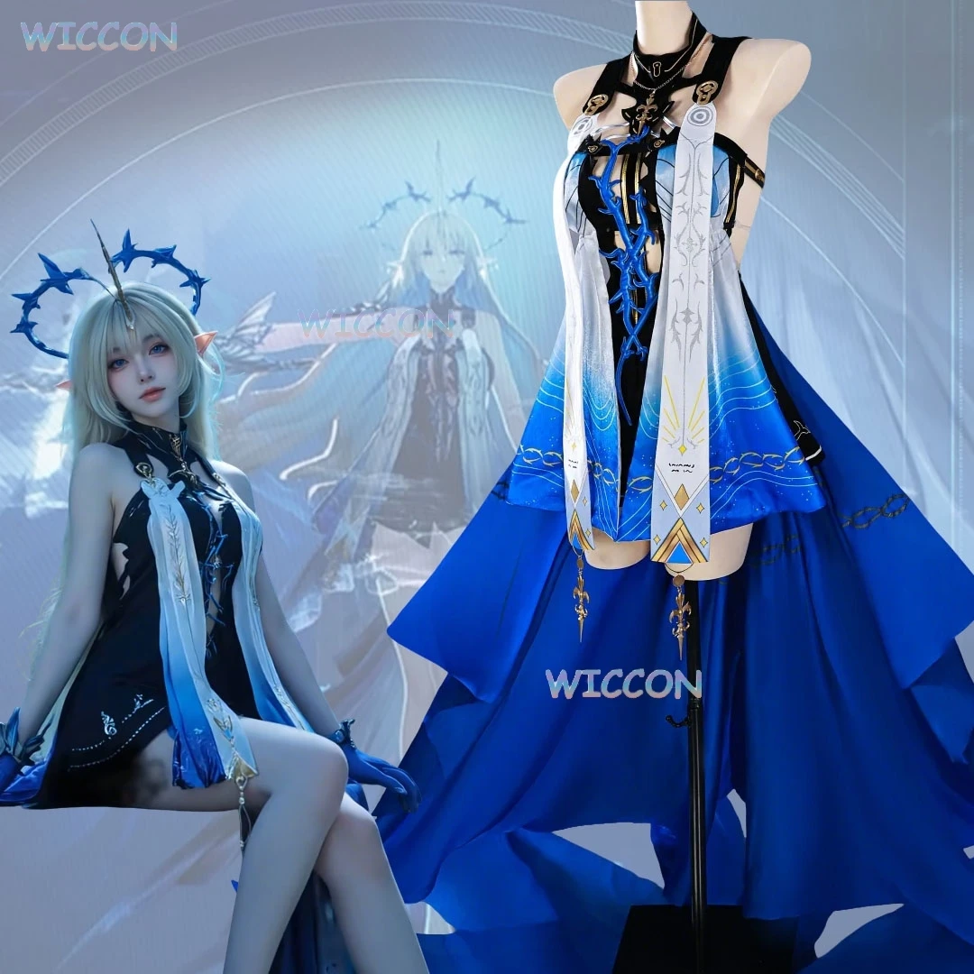 

Wuthering Waves Cartethyia Fleurdelys Cosplay Wuwa Dress Wig Costume Game Event Clothes Women Halloween Upgraded Version Outfit