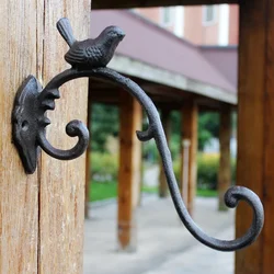 Iron Hook Bird European Classical Nostalgic Style Courtyard Hanging Blue Wall Hanging Cast Iron Crafts