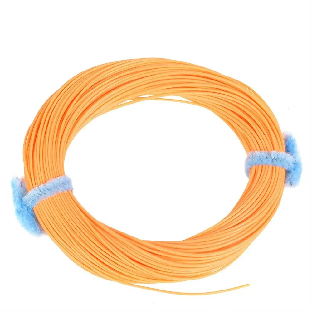 Fishing Tools 100FT Fly Fishing Line Fluo Front WF3FWF8F Forward Floating Welded Loop 4 Colors Weight Fishing Line Nymph Fishing