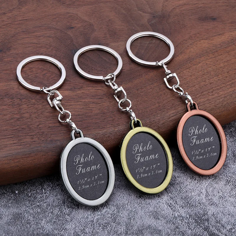 Creative Love Keychain Photo Frame Couple Keychain Square Personalized Photo Keychain Commemorative Gift