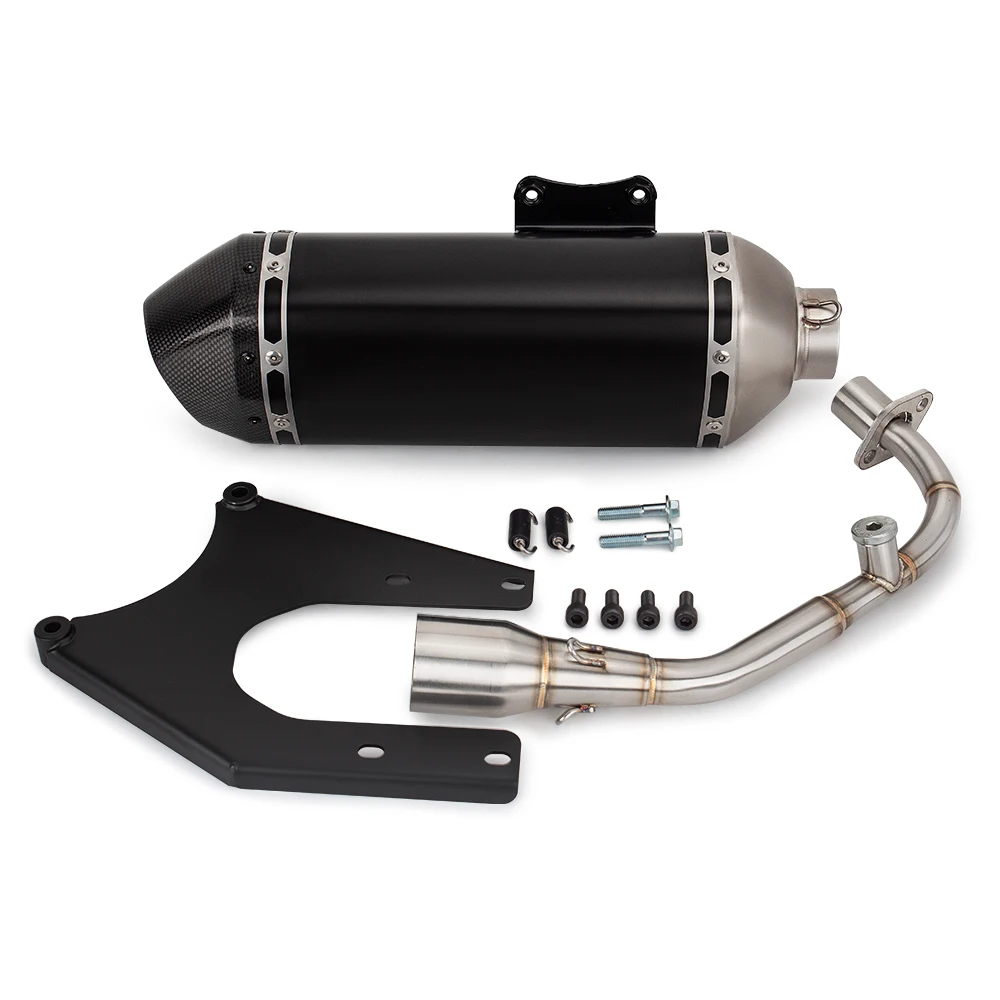 For vespa Sprint Exhaust Muffler Primavera 3V 125 150cc Exhaust Full System Modified Front Link Pipe 2014-2024 S-VE125R1-HZBL/1