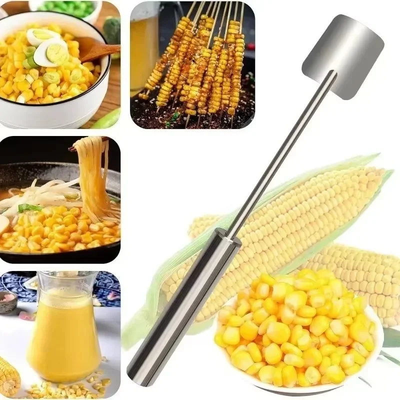 

Corn on The Cob Remover Stainless Steel Planer Ergonomic Handle Peeler Peel, Separate & Enjoy Fresh Corn with Minimal Effort