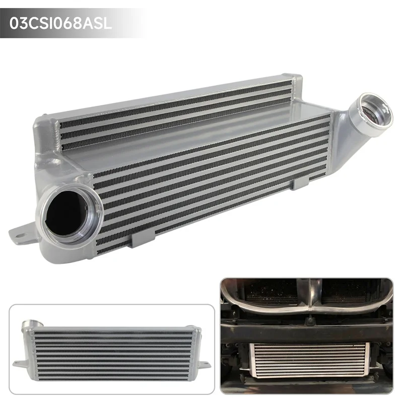 Black/Silver Fits For BMW Tuning Intercooler Performance 05-13 325d/330d/335d E90 E92 E93 Diesel view 3
