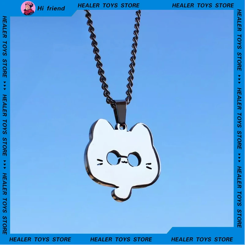 

Jujutsu Kaisen Keychain Satoru Gojo Anime Cat Style Necklace Peripherals Manga Battle Scene Kawaii Model Doll Gift Toy Children