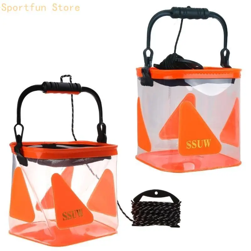 

Collapsible Fishing Bucket Container for Travelling Camping Hiking Gardening X7JD