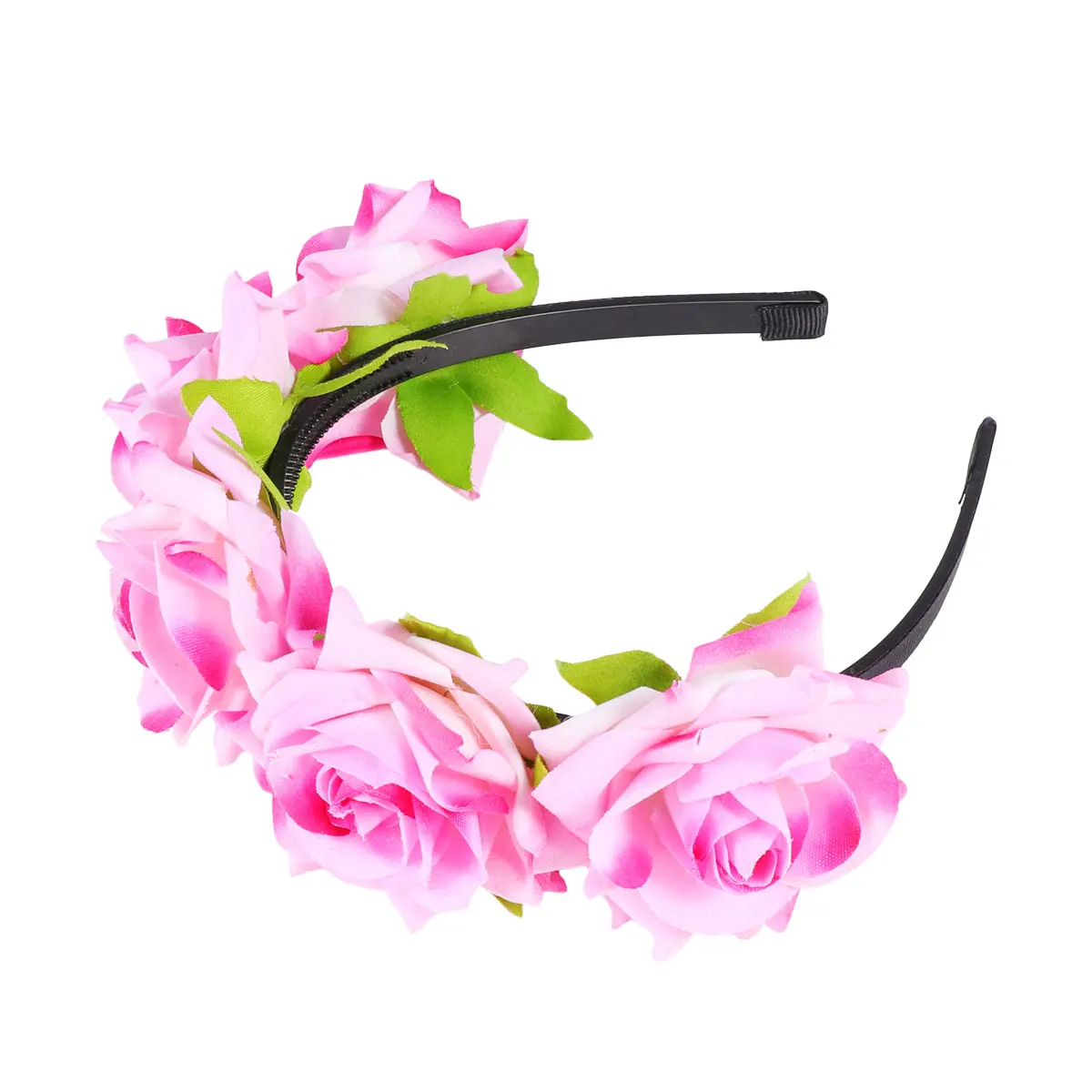 

Simulated Rose Hair Accessories Hoop Bride Wedding Headband Accessory Bridal Headbands Flower Girl