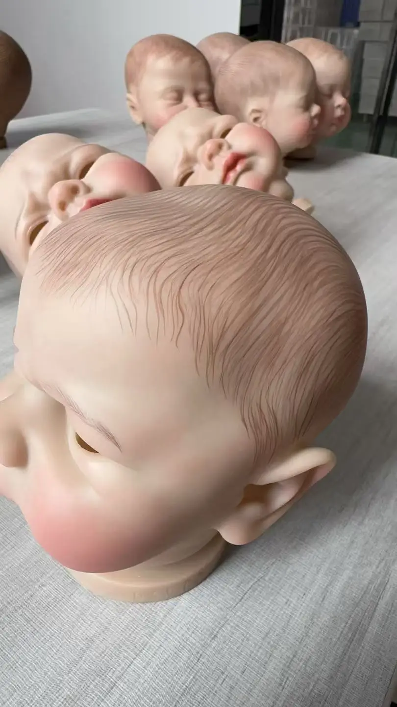 NPK 19inch Reborn Doll Kit Kobi Unfinished - Soft Vinyl Body with Cloth Joints And Eyeballs - Full Size DIY Doll Making Kit view 3