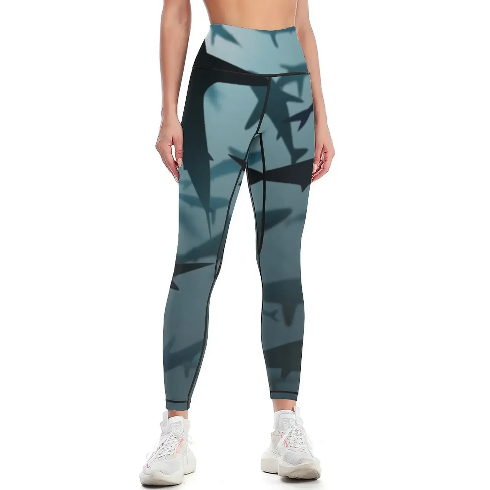 

Sharks, Lots and Lots of Sharks Leggings sport set leggins push up woman Female legging pants Golf wear Womens Leggings