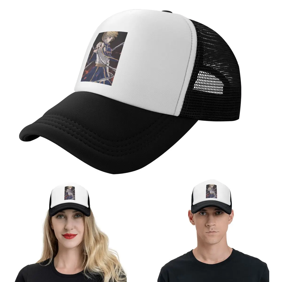 Anime HXH Hunter X Hunter Kurapika (5) 1 Cap Fashion Mesh Baseball Caps Adjustable Hat Hip Hop Summer Unisex Baseball Hats