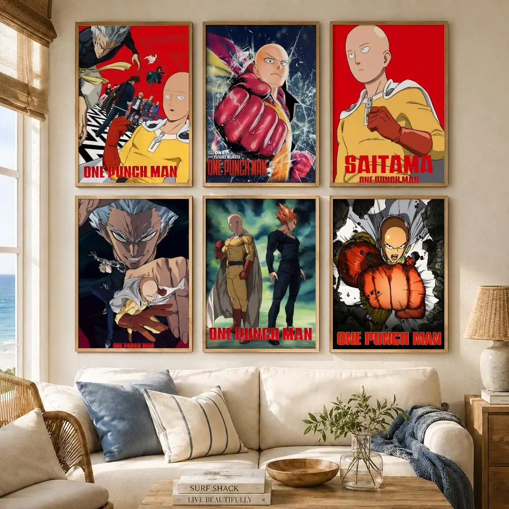 Superhero Anime O-One-Punch Man Poster Versatile HD Waterproof Wall Art Self-Adhesive Decor for Any Space Ideal Gift - view 2