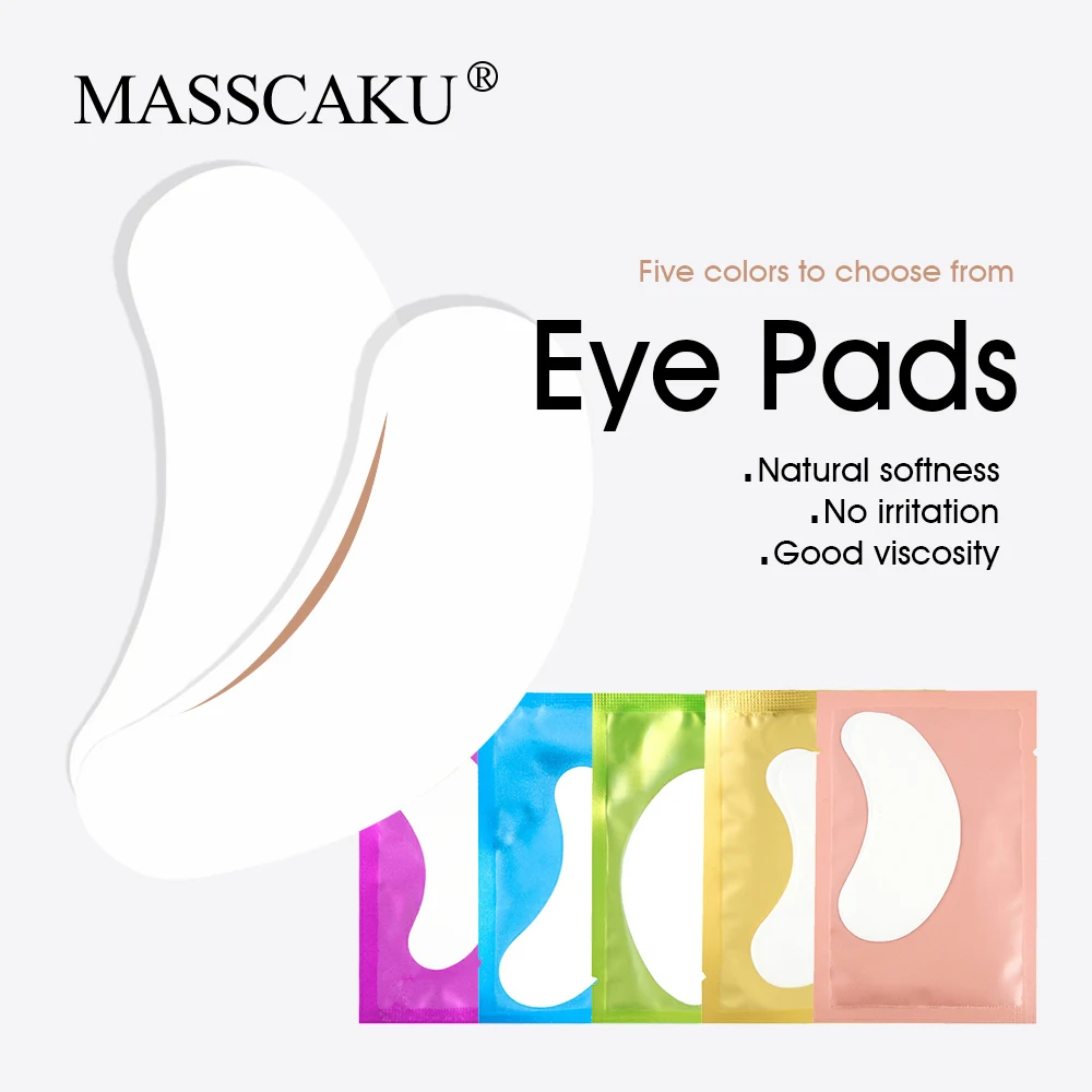 MASSCAKU Gentle Non-irritation Eyepads Hydrogel Under Eyepatch Wholesale Set Soft Makeup Tools for Eyelash Extension