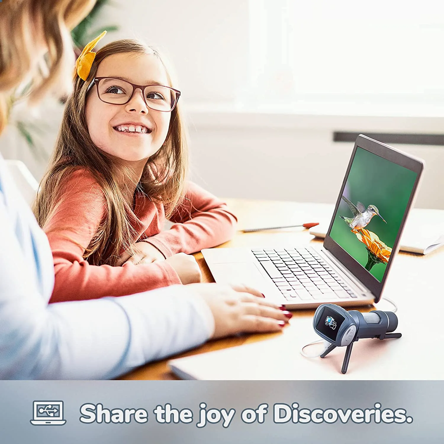 0-200X Screen Digital Microscope For Students Science Educational Handheld Endoscope Children Birthday Gift Kid Borescope Camera