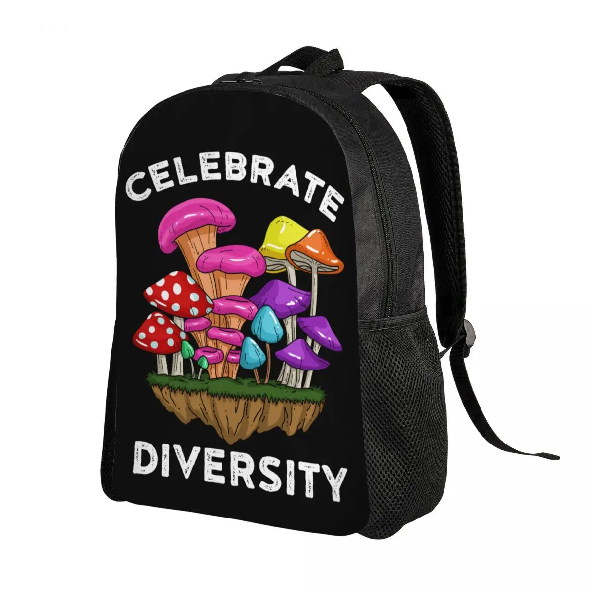 Psilocybin Magic Mushroom Backpack School College Students Bookbag Fits 15 Inch Laptop Psilocybin Hunter Shrooms Bags