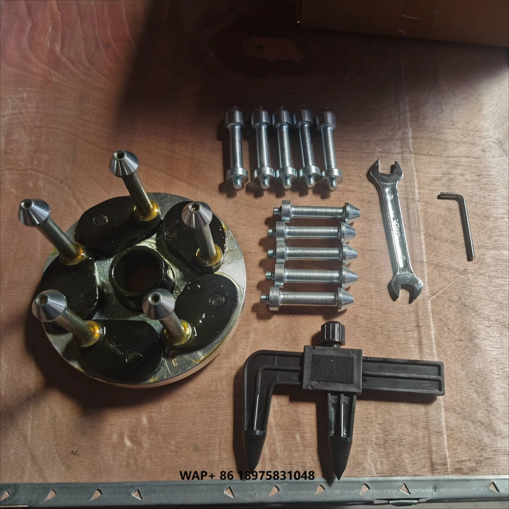 

Wheel Alignment Wheel Balancer Flange Plate Adapter Kit with Stud Hole Plate Balancing System