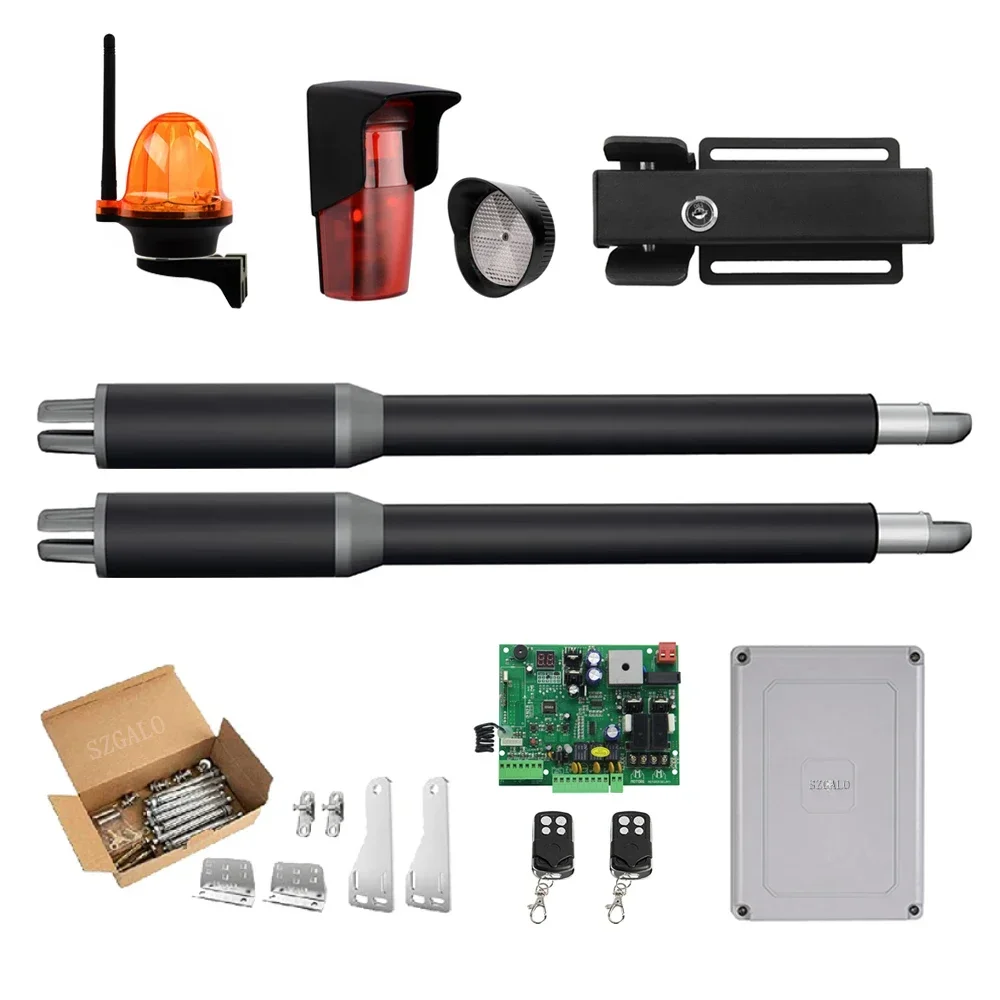 Новый! 200 кг автоматический двойной рычаг электрический распашной двери привод оператор мотор привод доводчик распашные ворота для контроля доступа