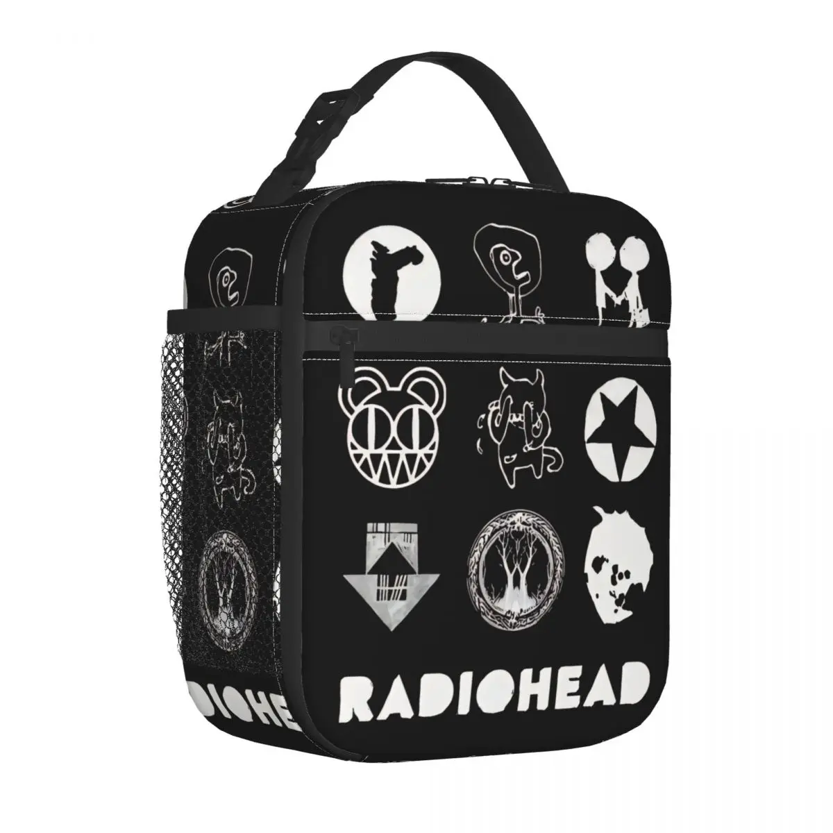 Radiohead Insulated Lunch Bag Leakproof Band Music Lunch Container Cooler Bag Tote Lunch Box College Travel Girl Boy