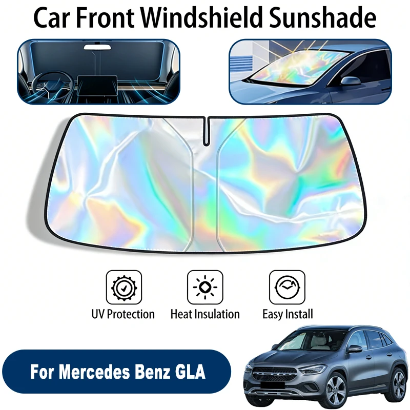 

Windshield Sun Shade For Mercedes Benz GLA Foldable UV Reflective Front Window Sun Protection Cover Accessories