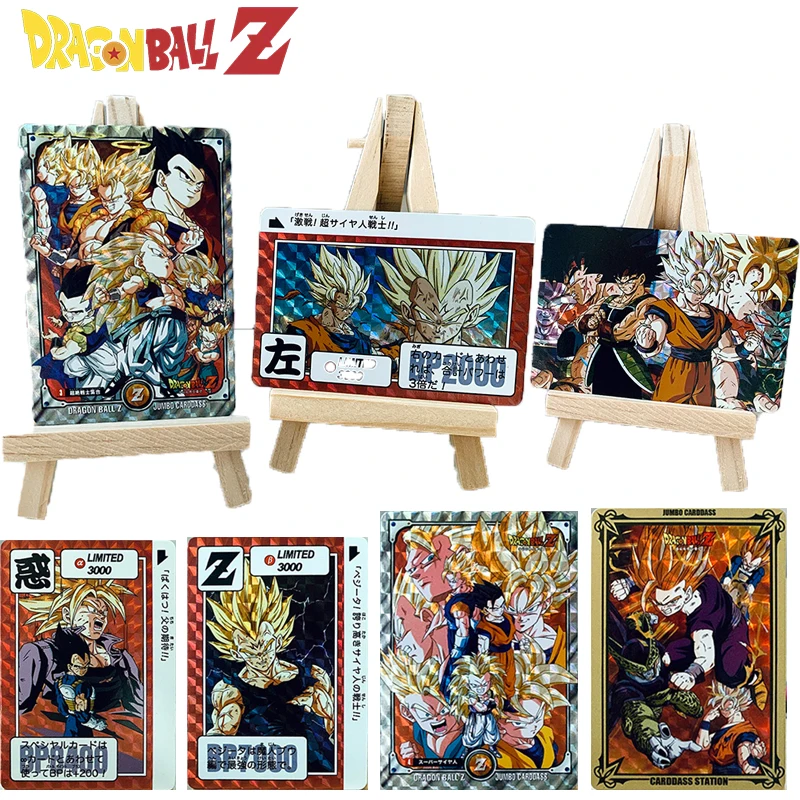 

Dragon Ball DIY Trunks Collectible Cards Christmas Birthday Gifts Colorful Glitter Plaid Glitter Refraction Veget Son Goku