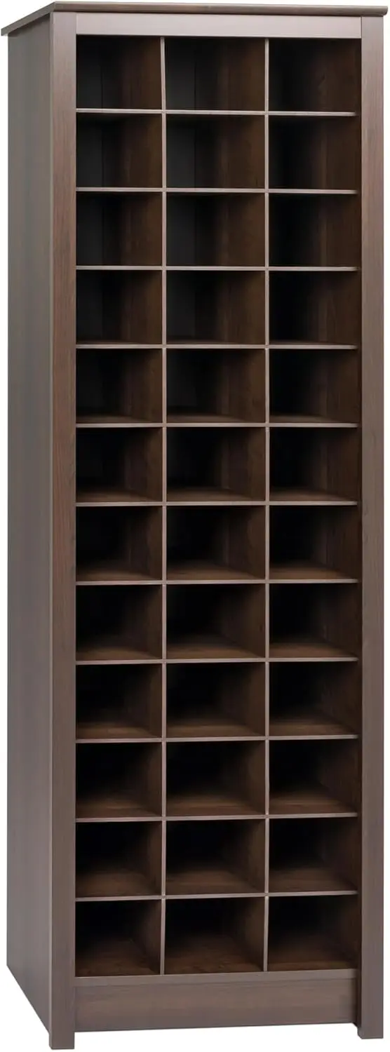 Elegant Shoe Storage Cabinet, Space-Saving Solution with Cubbies for 36 Pairs, 13