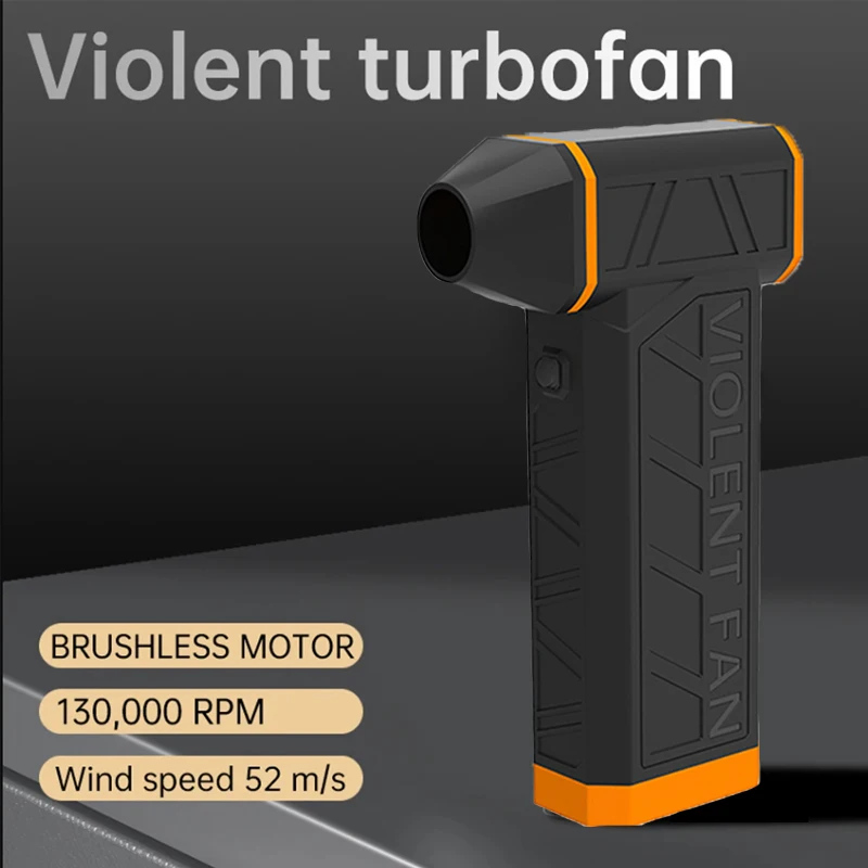 

130000RPM Multifunctional Mini Turbo Jet Fan Blower Violent Brushless Motor Powerful High Speed Duct Camping Electric Air Jetfan