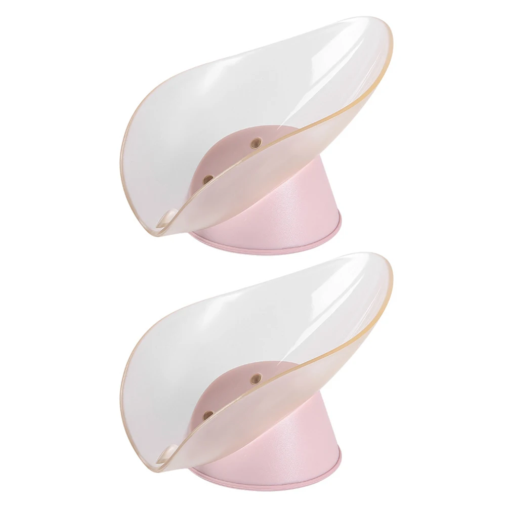 

2Pcs Soap Box Plastic Draining Dish Punch Free Travel Bathroom Accessories Storage Rack Home Daily Necessities Portable Soap