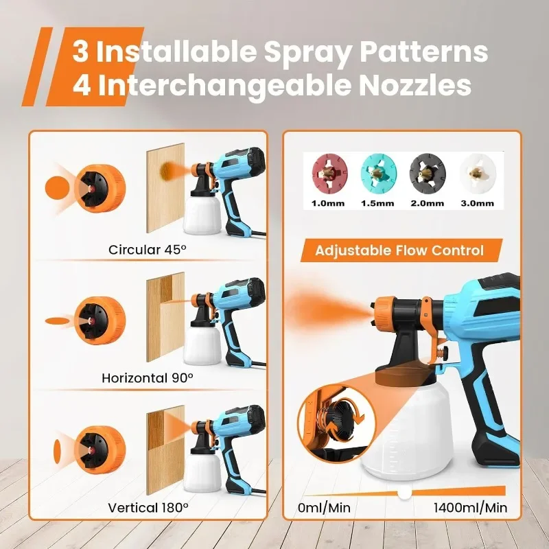 مسدس كهربائي منزلي، مسدس تطهير أوتوماتيكي، بخاخ طلاء أداة المسدس #4