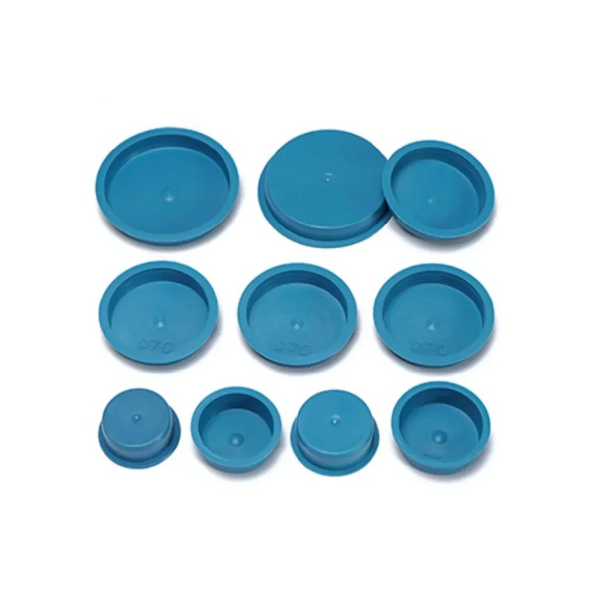 PE Plastic Blue Plug Round Pipe Seamless Hole Plug Dust Protection Cap Flower Pot Base