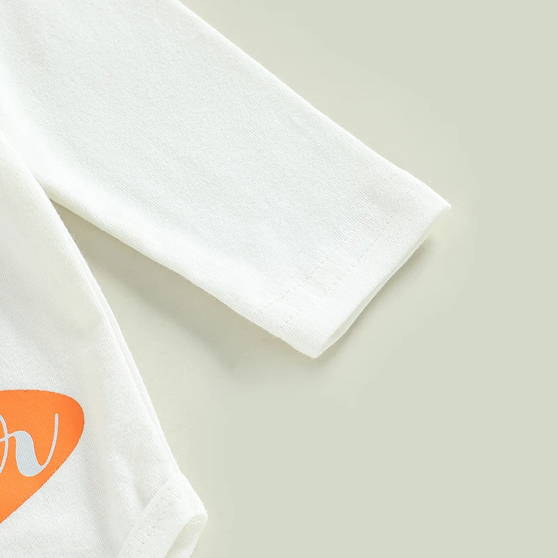 

Очаровательный комплект с принтом кролика, подходящие брюки и шляпа, пасхальный наряд для новорожденных мальчиков и девочек, комбинезон с длинными рукавами