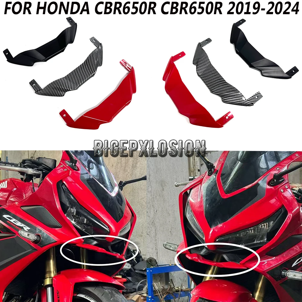 2024 CBR650R NEW Motorcycle Accessories Forward Air Lip Cover Fairing FOR HONDA CBR650R CBR 650R 2019 2020 2021 2022 2023 2024