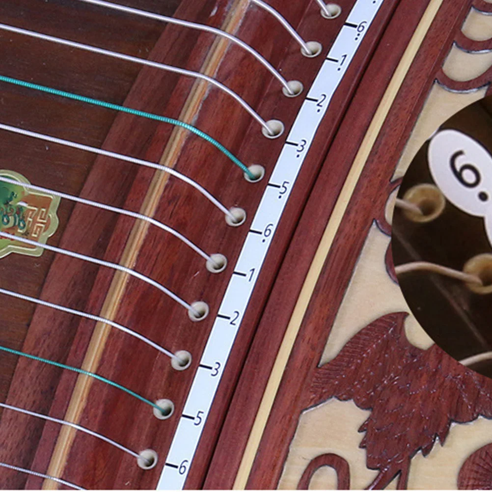 

4pcs Guzheng Scale Stickers 4 Sheets Finger Position Markers For Beginners Practice Tool Kids Learning Instrument Accessories