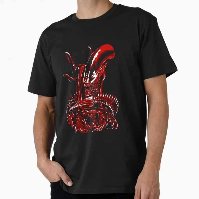 

Scary xenomprph Retro Horror Sci-Fi Predator Gift T shirt Jungle Hunter Alien Short Sleeve Graphic Clothes All size Tops S-6XL