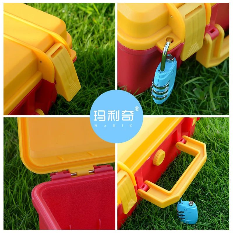 Plastic Tool Case with Handle and Custom Foam Options, Portable Storage Box for Hand Tools, Hardware Parts and Instrument
