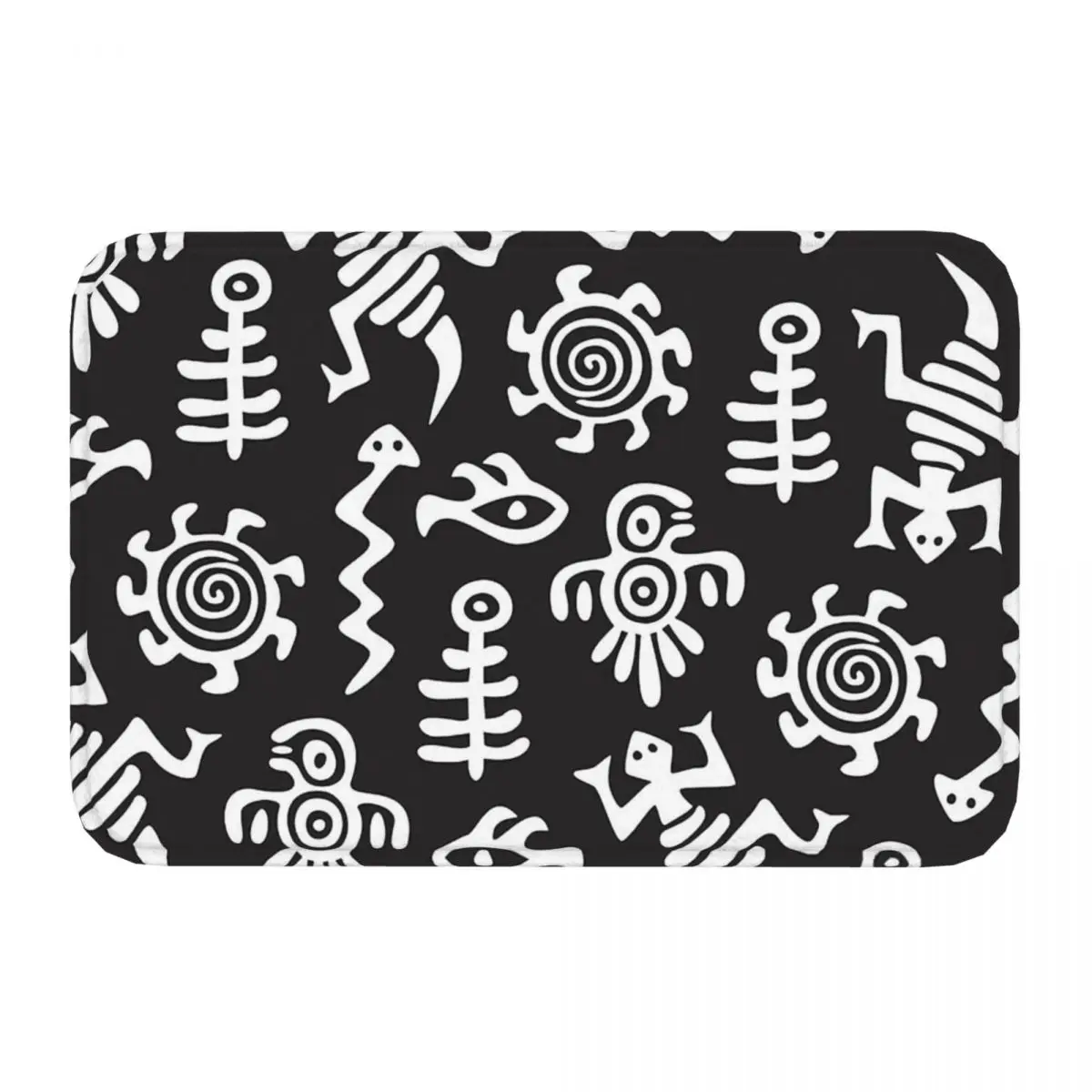 Mayan Aztec Calendar Non-slip Doormat Native Pattern Bath Kitchen Mat Welcome Carpet Indoor Modern Decor