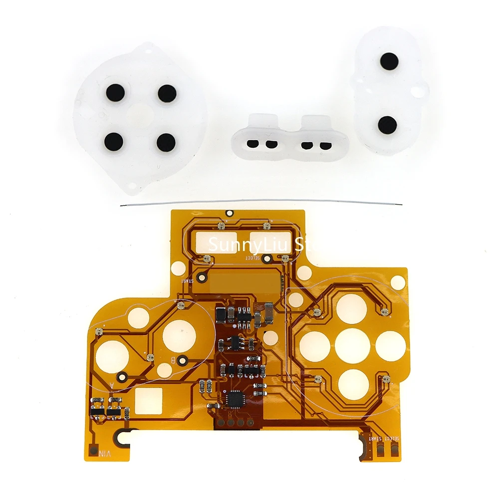 Kit di luci a bottone a LED di ricambio per GameBoy Color LED Light Ribbon Board Kit di modifica del colore della luce del pulsante fai da te per GBC