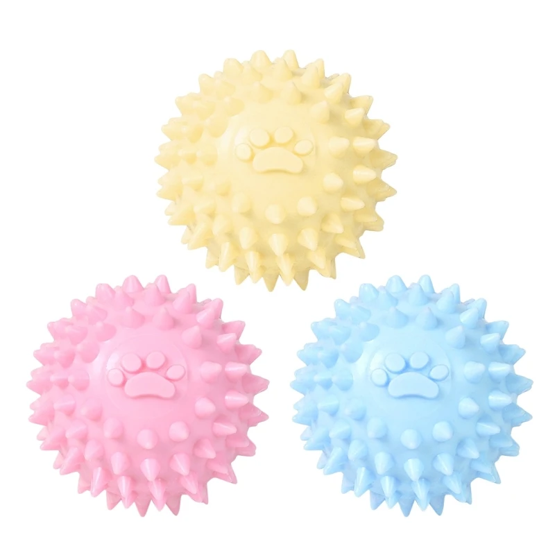 Dogs Chew Toy Small Spiky Ball Safe TPR Material for Puppy Teething 2.4inch Wholesale