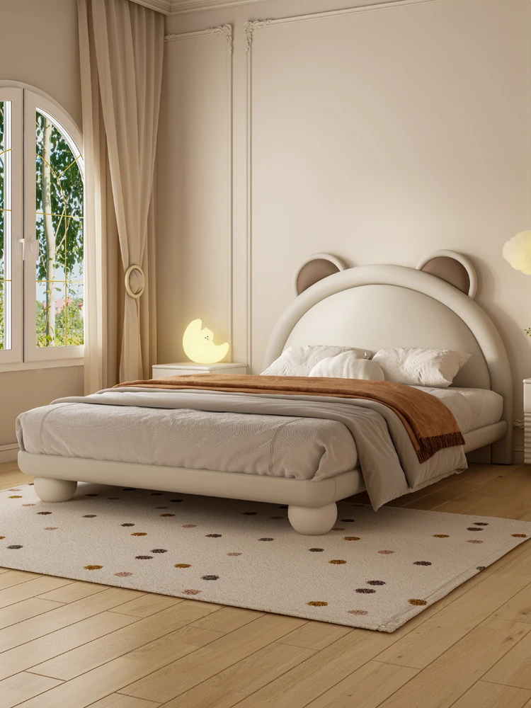 Extravagant children rabbit bed girl princess bed online celebrity girl bed girl bedroom solid wood single bed youth bed