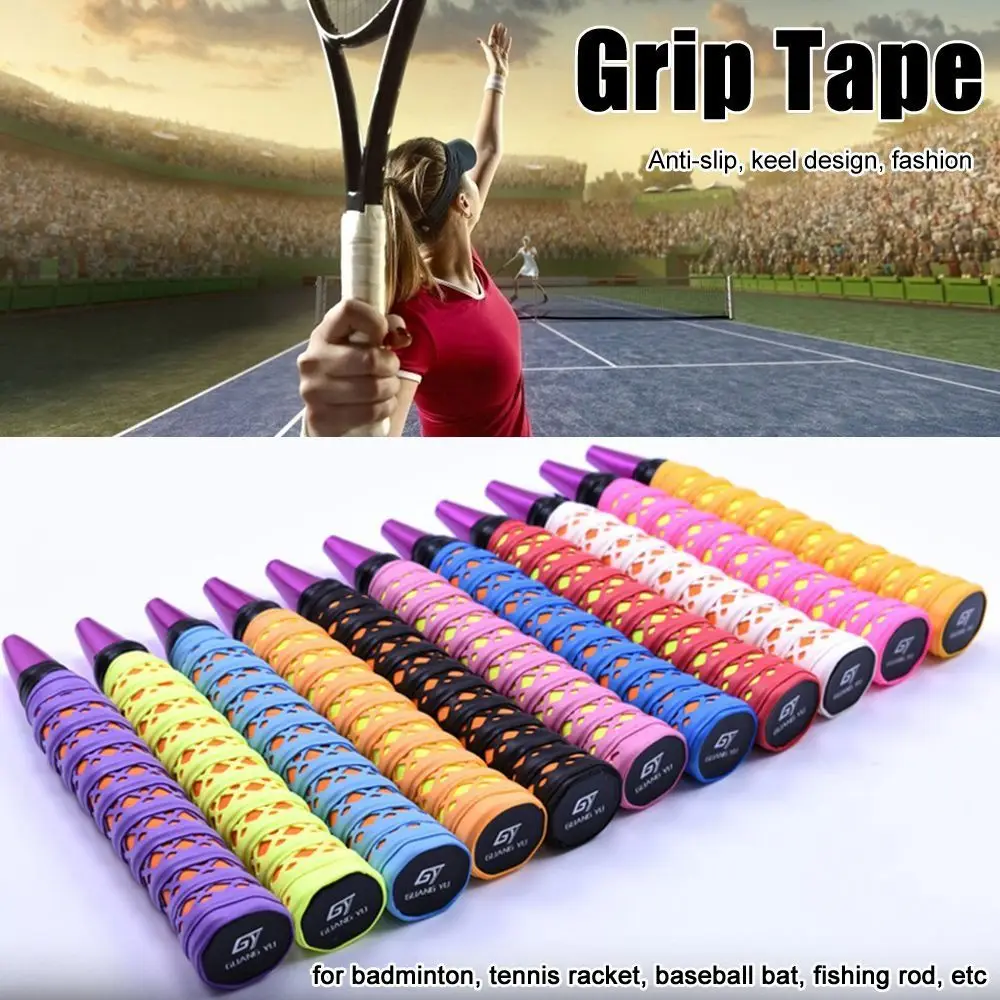 PU Badminton Racket Grip Tape Breathable Anti Slip Racket Handle Wrap Sweat Absorbent Wear Resistant Badminton Overgrip