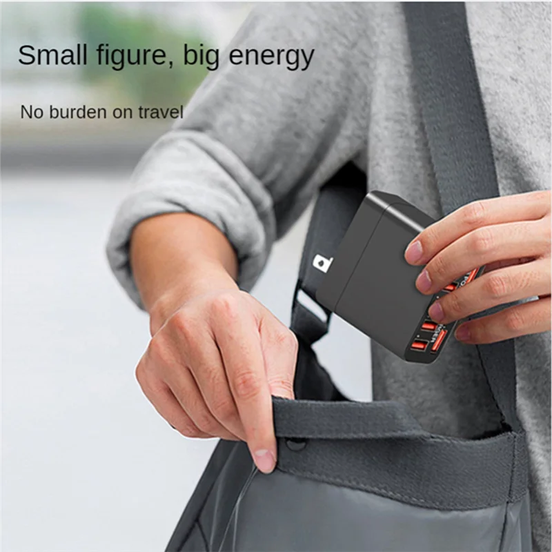 

1 Piece 8 Port USB Porous Mobile Phone Charger Foldable Portable Travel Quick Charger EU Plug
