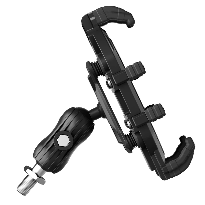 Robusto supporto per telefono da bici M17B, smorzamento delle vibrazioni, adatto per telefoni cellulari da 4,7-7,1 pollici con a